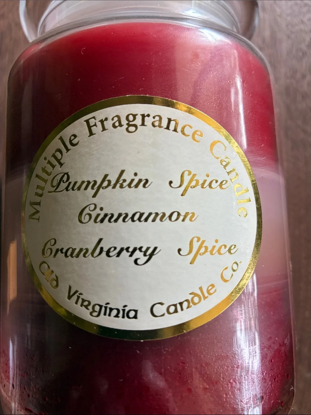 Vintage  Old Virginia Candle Company candle